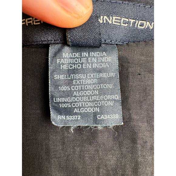 French Connection Whimsy Goth Embroidered Beaded Floral Knee Length Skirt Medium - Picture 7 of 8